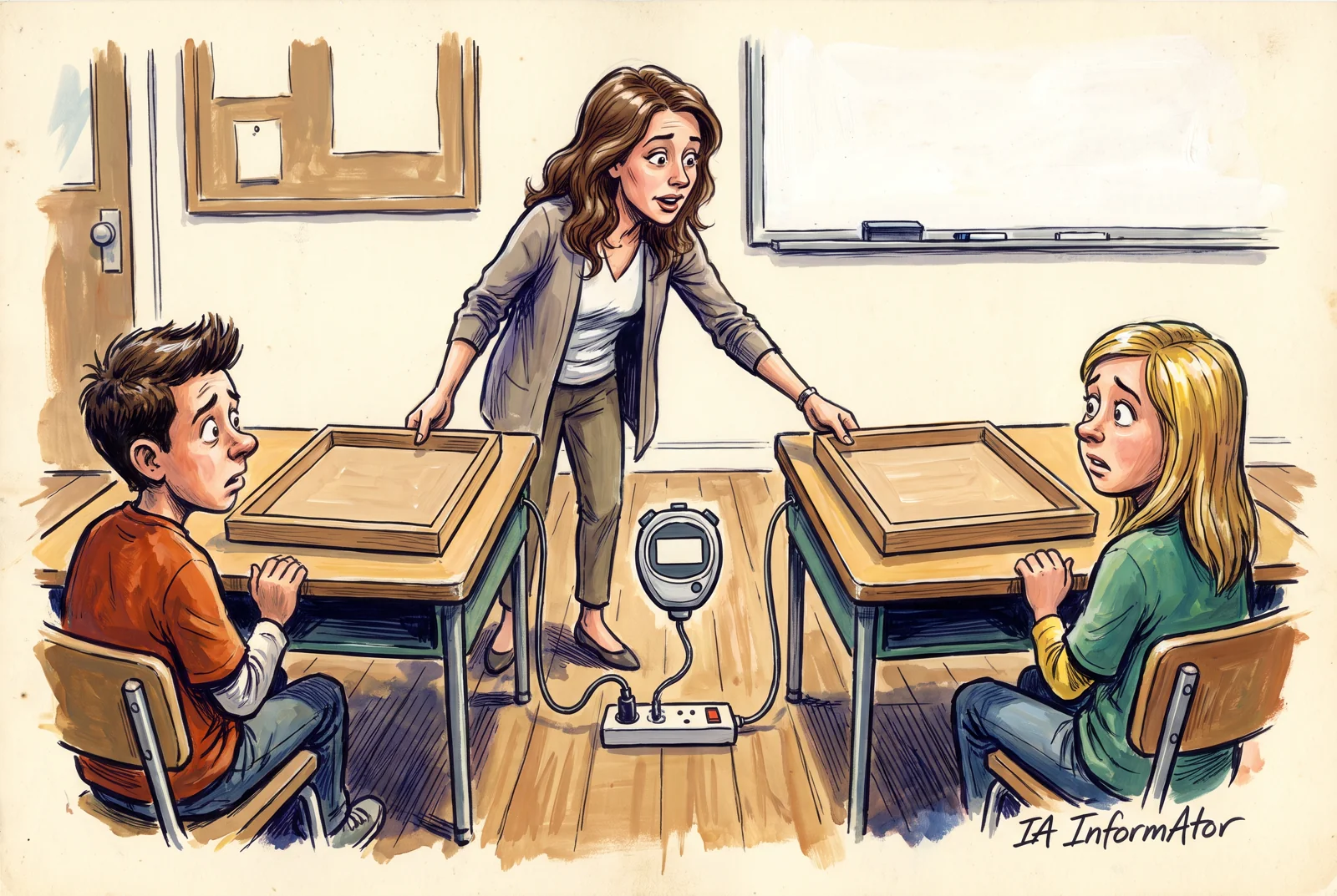 Il·lustració editorial: Comparar condicions i sistemes de referència