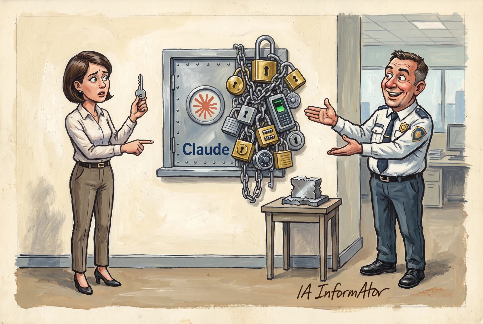 Il·lustració editorial: Claude: noves defenses contra la destil·lació