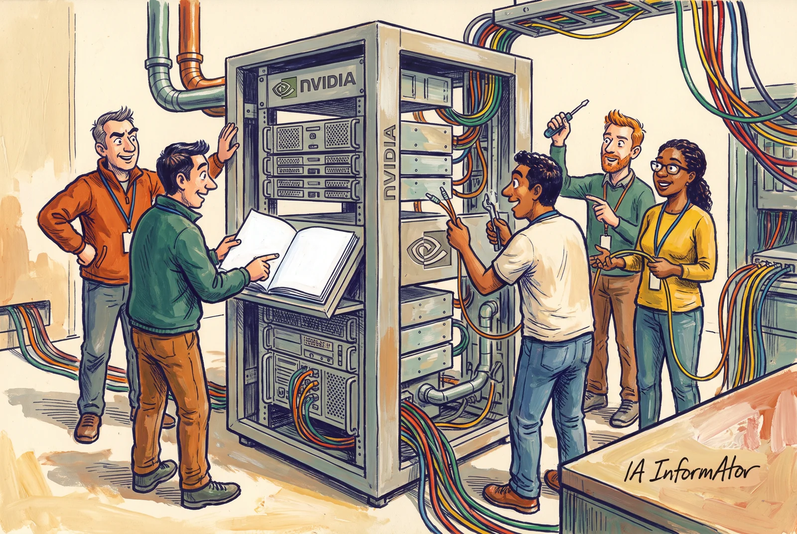 Il·lustració editorial: Nvidia anuncia dissenys oberts de Vera Rubin